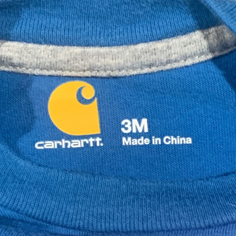 Carhartt Baby‎ Boy's 3M Blue Heavy Haulers Truck Bodysuit Long Sleeve Shirt